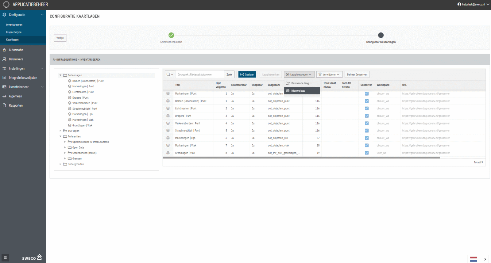 Kaartconfigurator in Obsurv Flexibele Vakdisciplines