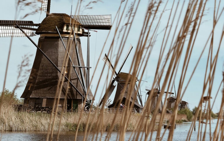 De Kinderdijkmolens in de gemeente Molenlanden.